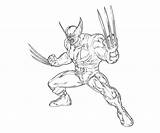 Wolverine Coloring Lobezno Heros sketch template