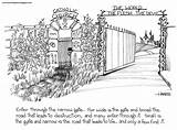 Narrow Gate Enter Wide Through Bible Road Christian Matthew Church Unapologetic Apologetics sketch template