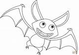Bat Coloring Halloween Pages Cartoon Printable Print Bats Drawing Preschoolers Supercoloring Size Medium Paper Template Book Categories sketch template
