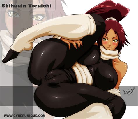 yoruichi s tights blech hentai image