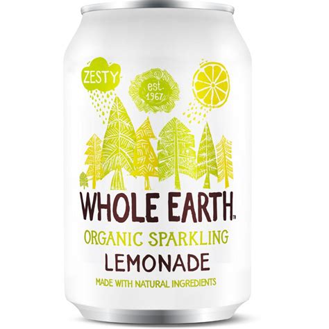 earth organic sparkling lemonade ml  earth