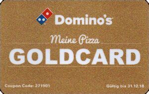 geschenkkarte meine pizza goldcard dominos deutschland bundesrepublikgoldcard cold domi