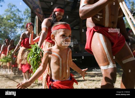 Indigenous Dancers At The Laura Aboriginal Dance Festival Laura