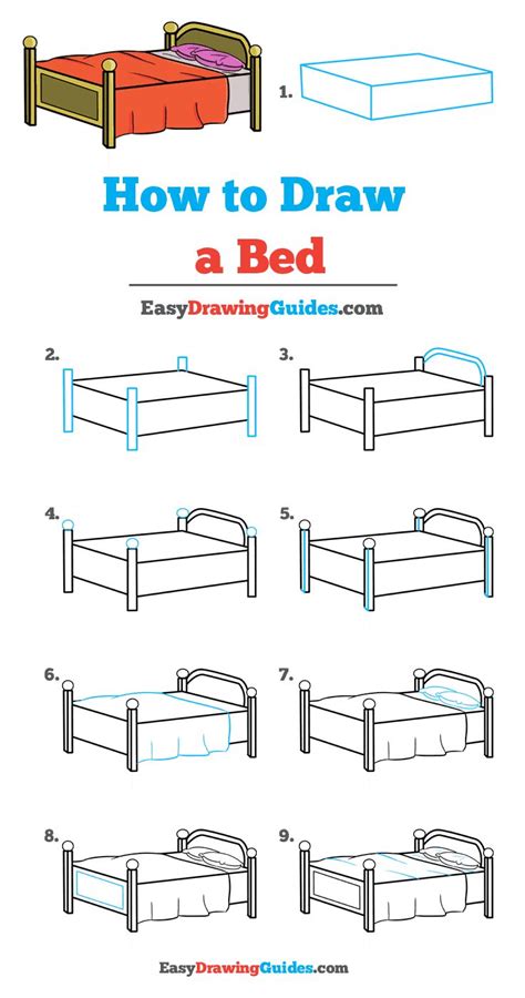 draw  bed  easy drawing tutorial   easy