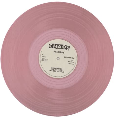 sex pistols submission pink vinyl uk 12 vinyl single 12 inch record