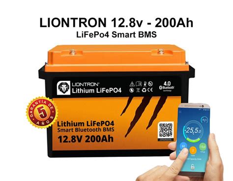liontron lifepo  ah lx smart bms  bluetooth battery fox