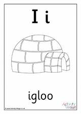 Colouring Igloo sketch template