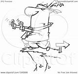 Cliff Blindfolded Businessman Towards Walking Toonaday Royalty Outline Illustration Cartoon Rf Clip sketch template