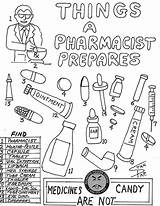 Pharmacist Pharmacy sketch template
