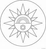 Mandala Sun Mandalas Coloring Outlines Pages Amind Kr 출처 sketch template