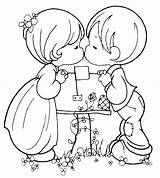 Precious Moments Coloring Pages Printable Couples Easy sketch template