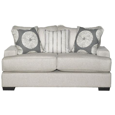 casual contemporary flax gray loveseat raven love seat grey