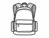 Coloring School Backpack Bag Colorear Pages Ii Coloringcrew Dibujo Blackboard Template sketch template