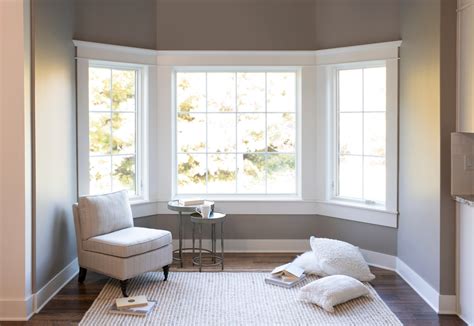 bay window creates  cozy reading nook pella