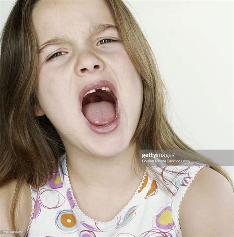 girl screaming portrait closeup stock photo getty images
