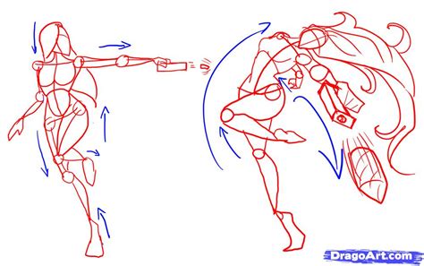 Step 6 How To Draw Fighting Poses
