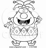 Jester Cartoon Pudgy Idea Clipart Cory Thoman Outlined Coloring Vector 2021 sketch template