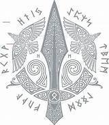 Odin Norse Symbole Symbol Gungnir Spear Runen Symboles Rune Runes Lance Vikinger Wikinger Signification Menviking Loki Symboler Weapon Keltische Vikinge sketch template