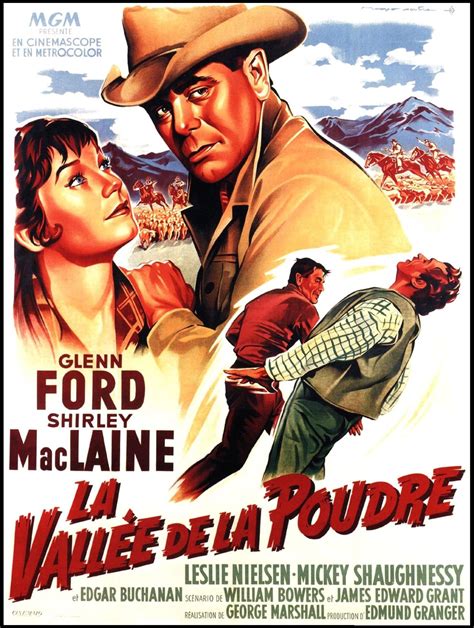 french poster    glenn ford shirley maclaine western