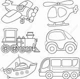 Coloring Book Transportation Transport Pages Sheets Drawing Choose Board Colouring Kids sketch template