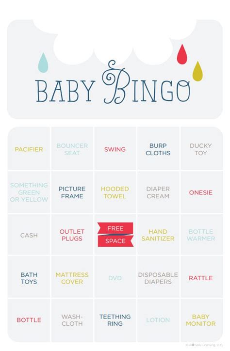 sets   baby shower bingo cards