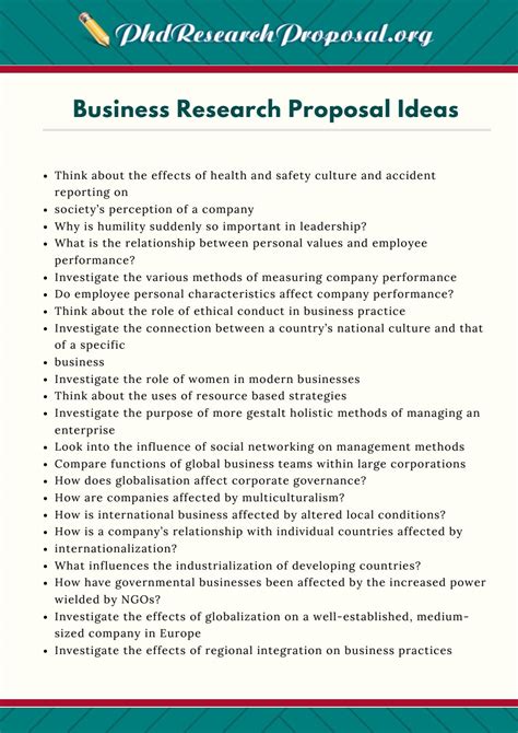 business research proposal ideas  phd research proposal topics issuu
