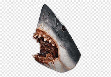 carnaval de disfarce de máscara de tubarão branco grande