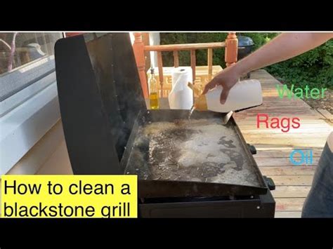 clean  blackstone grill easy     youtube