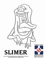Slimer Ghostbusters Ghostbuster Slime Getdrawings Getcolorings sketch template
