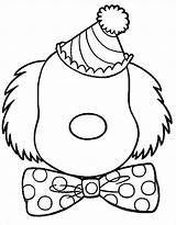 Face Coloring Pages Clown Template Templates Teddy Bear sketch template