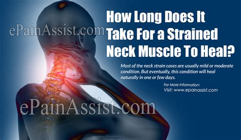 long      strained neck muscle  heal