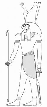 Horus Divinita Egizi Egizie Anubis Egizia Anubi Divinità Supercoloring Facili Egitto sketch template