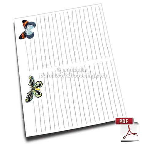 butterfly writing paper digital  set etsy uk