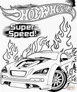 Wheels Hot Coloring Speed Pages Super sketch template