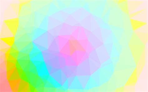 light multicolor rainbow vector polygon abstract background
