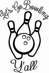 Bowling Cricut Ball Kegeln Cuttable Dxf Eps sketch template