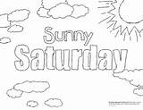 Coloring Saturday Sheets Days Week Designlooter Children Crayola Literature Dad Activity Craft Tags Fun sketch template