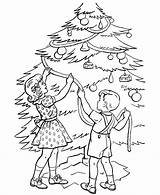 Christmas Tree Coloring Pages Printable Trees Decorating Kids Sheet Trimming Popular Clip Children Vintage Sheets Library Clipart Azcoloring Coloringhome Insertion sketch template