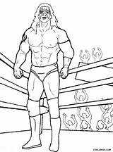 Coloring Wrestling Pages Ring Printable Kids Cool2bkids sketch template
