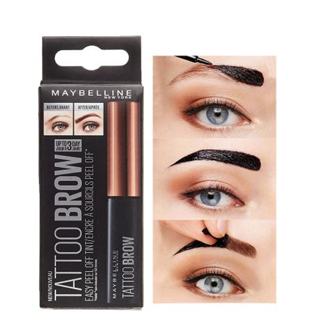 maybelline tattoo brow easy peel  tint gel eyebrow tint