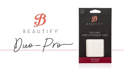 duo pro hair extension tape beautify youtube