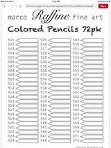 Color Chart Raffine Pencils Marco Colored Coloring Pencil Book Colouring Johanna Basford Tips Uploaded User Choose Board sketch template