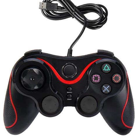 blueloong usb controller black wired joystick gamepad  playstation  ps controller