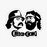 Cheech Chong sketch template