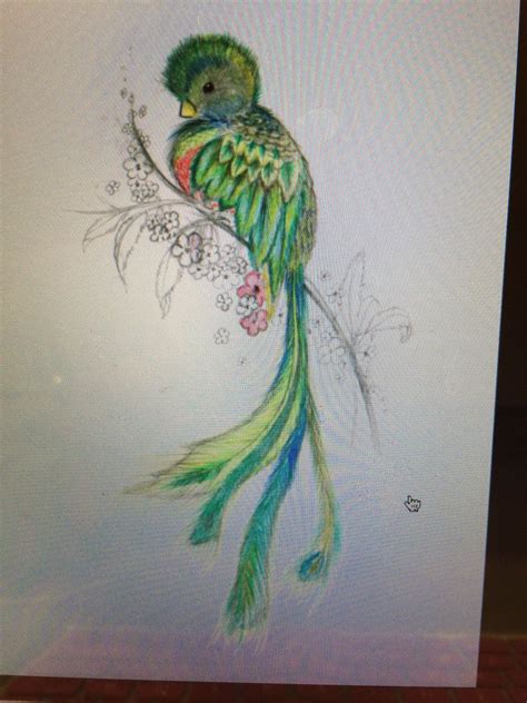 quetzal watercolor tattoos