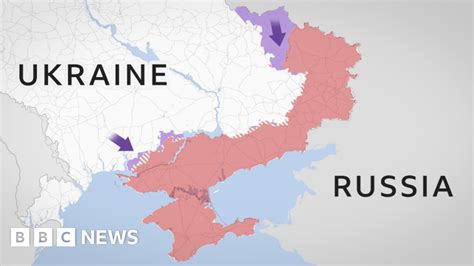 ukraine in maps tracking the war with russia bbc news