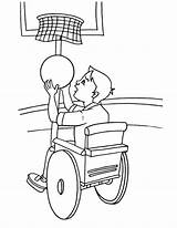 Wheelchair Coloring Pages Slam Dunk Colouring Sheets Search Sports sketch template