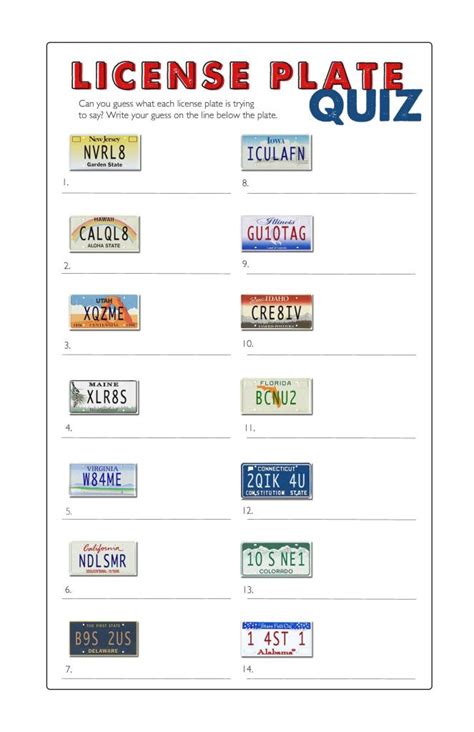 creative license plate game decipher  hidden message