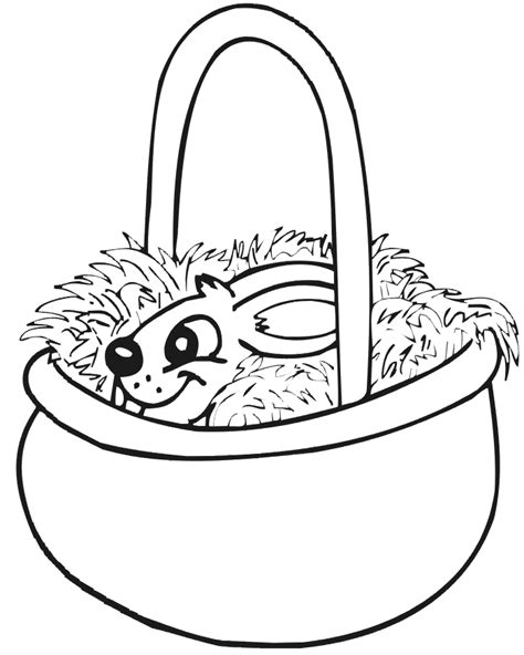 easter basket coloring pages books    printable
