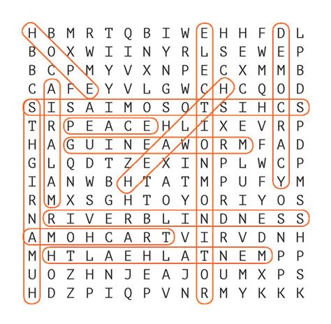 word search challenge answers